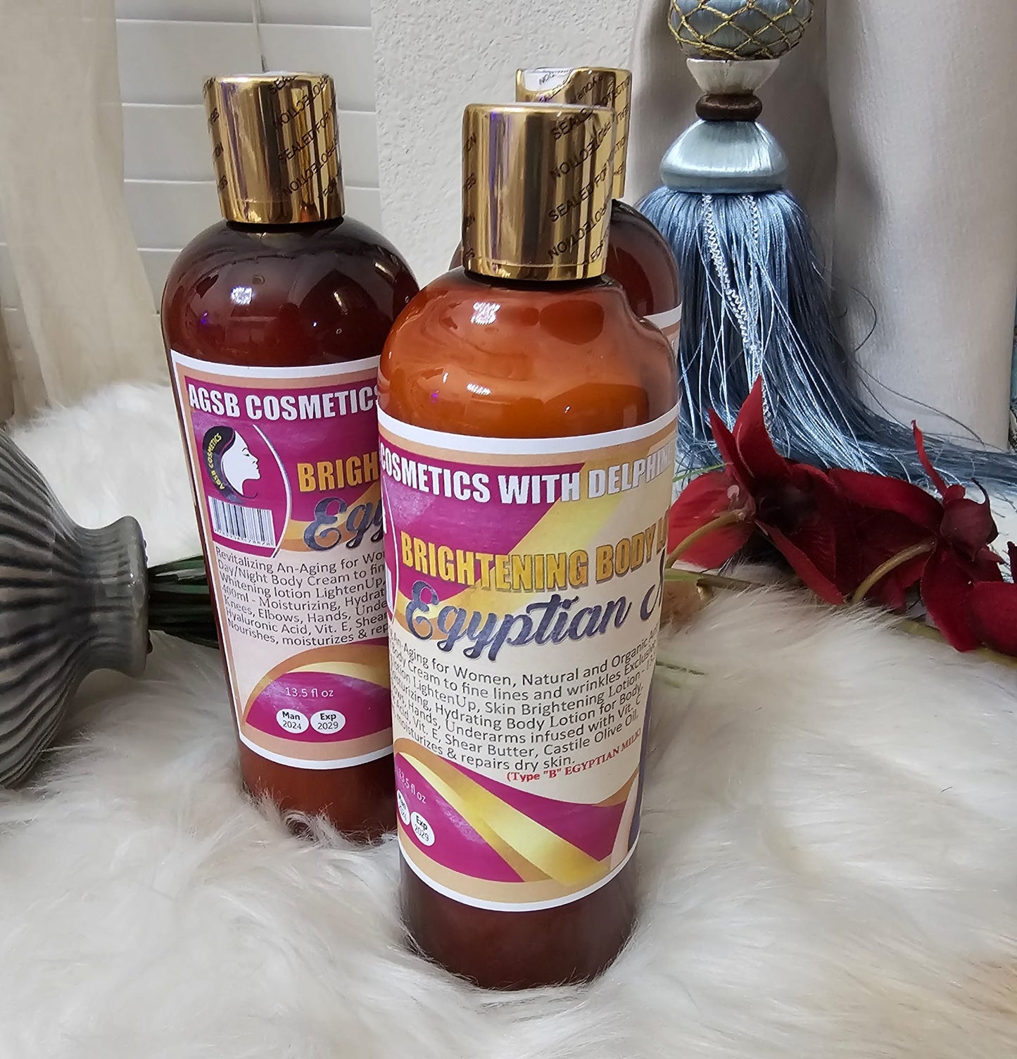 BRIGHTENING BODY LOTION SET With (EGYPTIAN MILE)